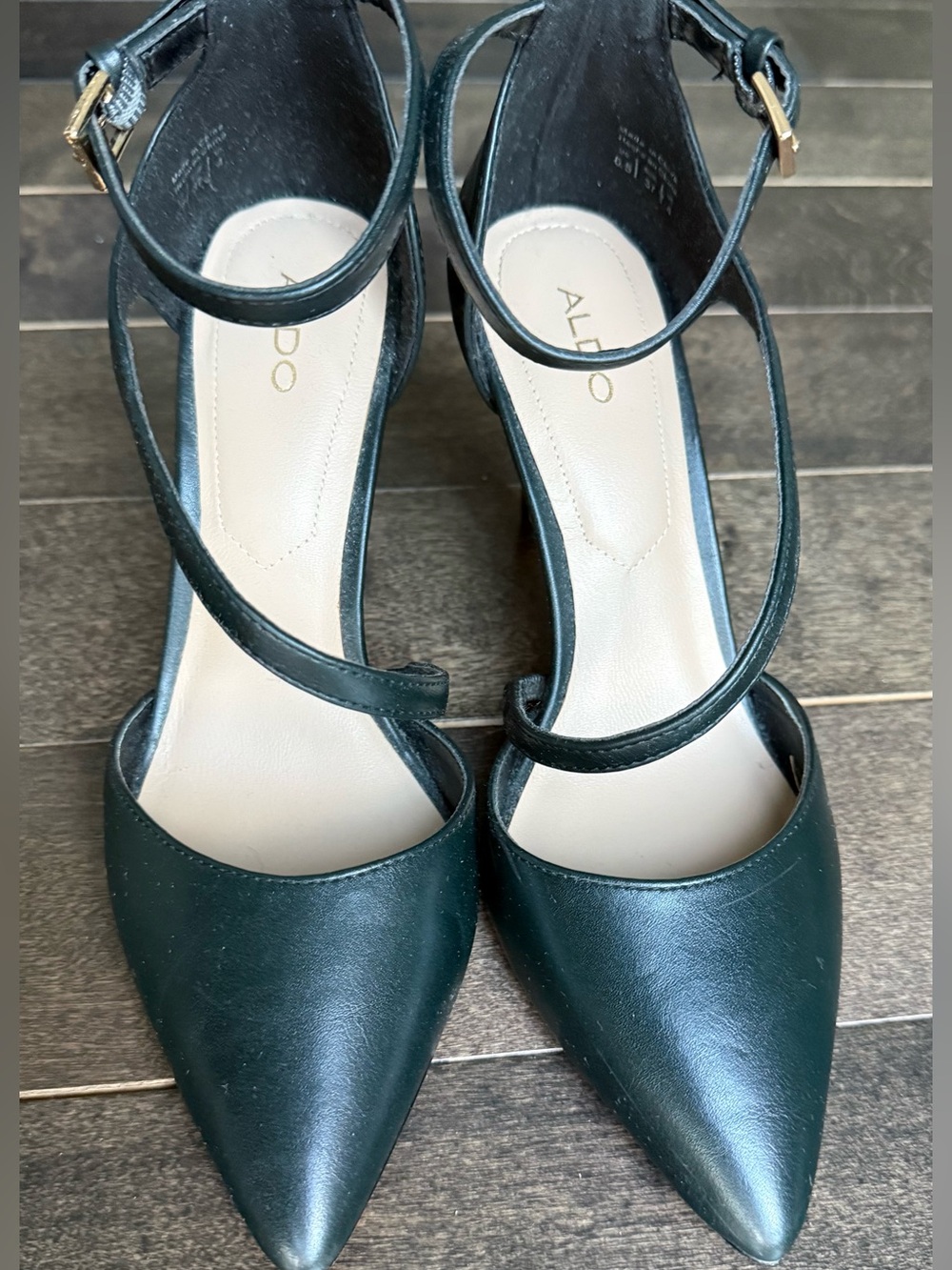 ALDO ankle strap stiletto pumps